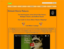 Tablet Screenshot of detroitmoviepalaces.com
